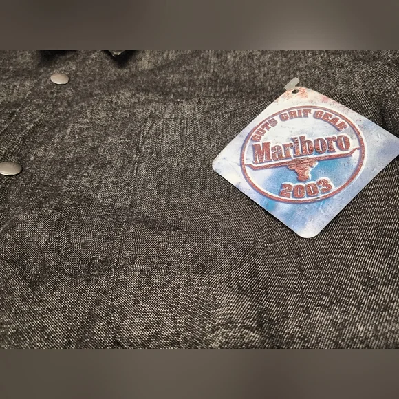 Vintage Men's Marlboro Reversible Jacket Shirt Size XL - Picture 4 of 13